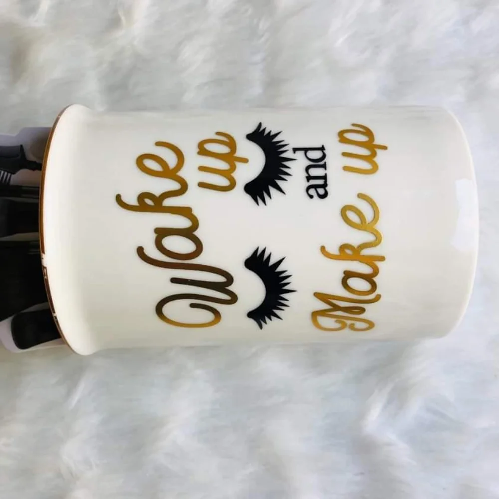 Makeup Brush Holder Wake Up And Make Up